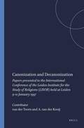 Cover: Canonization and Decanonization - Brill