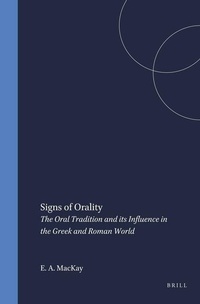 Enlarge image Cover: Signs of Orality - Brill