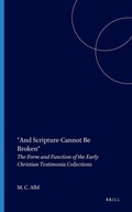 Cover: And Scripture Cannot Be Broken - Brill