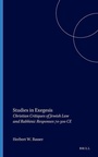 Cover: Studies in Exegesis - Brill