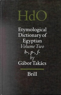 Abbildung von: Etymological Dictionary of Egyptian, Volume 2 - Brill