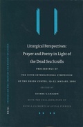 Cover: Liturgical Perspectives: Prayer and Poetry in Light of the Dead Sea Scrolls - Brill