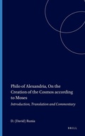 Cover: Philo of Alexandria, On the Creation of the Cosmos according to Moses - Brill