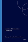 Cover: Varieties of Comparative Criminology - Brill