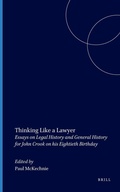 Cover: Thinking Like a Lawyer - Brill