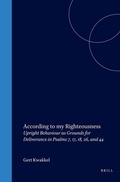 Cover: According to My Righteousness - Brill