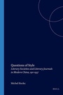 Cover: Questions of Style - Brill