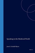 Cover: Speaking in the Meddieval World - Brill