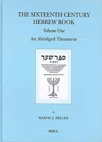 Abbildung von: The Sixteenth Century Hebrew Book (2 vols) - Brill