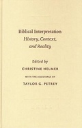 Cover: Biblical Interpretation - Brill