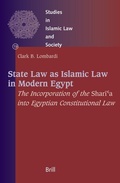 Cover: State Law as Islamic Law in Modern Egypt - Brill
