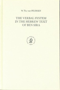 Abbildung von: The Verbal System in the Hebrew Text of Ben Sira - Brill