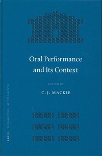Enlarge image Cover: Oral Performance and Its Context - Brill