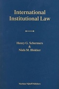 Cover: International Institutional Law - Brill