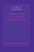 Cover: United Arab Emirates Court of Cassation Judgments 1998 - 2003 - Brill