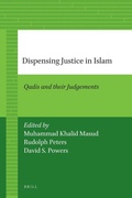Cover: Dispensing Justice in Islam - Brill