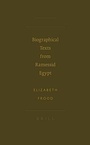 Cover: Biographical Texts from Ramessid Egypt - Brill