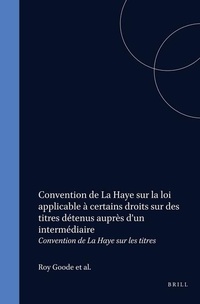 Abbildung von: Convention de la Haye sur les Titres - Martinus Nijhoff