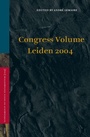 Cover: Congress Volume Leiden 2004 - Brill