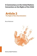 Cover: A Commentary on the United Nations Convention on the Rights of the Child, Article 2: The Right of Non-Discrimination - Martinus Nijhoff