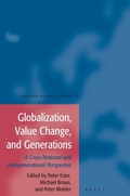 Cover: Globalization, Value Change and Generations - Brill