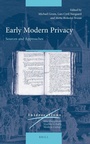 Cover: Early Modern Privacy - Brill