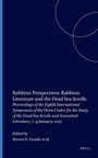 Cover: Rabbinic Perspectives: Rabbinic Literature and the Dead Sea Scrolls - Brill