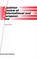 Cover: Austrian Review of International and European Law, Volume 9 (2004) - Martinus Nijhoff