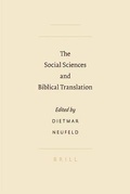 Cover: The Social Sciences and Biblical Translation - Brill
