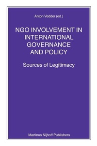 Enlarge image Cover: NGO Involvement in International Governance and Policy - Martinus Nijhoff