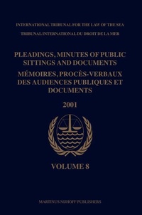 Bild: Pleadings, Minutes of Public Sittings and Documents / Memoires, proces-verbaux des audiences publiques et documents, Volume 8 (2001) - Martinus Nijhoff