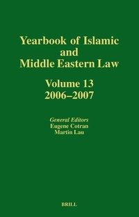 Abbildung von: Yearbook of Islamic and Middle Eastern Law, Volume 13 (2006-2007) - Brill