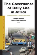 Cover: The Governance of Daily Life in Africa - Brill