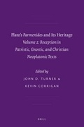 Cover: Plato's Parmenides and Its Heritage - Brill