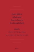 Cover: Foster Biblical Scholarship - Brill