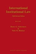 Cover: International Institutional Law - Brill