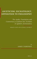 Cover: Asceticism, Eschatology, Opposition to Philosophy - Brill