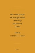 Cover: Was 1 Esdras First? - Brill