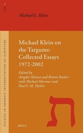 Cover: Michael Klein on the Targums - Brill