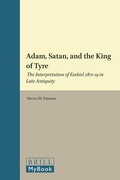 Cover: Adam, Satan, and the King of Tyre - Brill