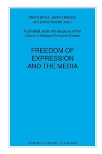 Enlarge image Cover: Freedom of Expression and the Media - Martinus Nijhoff