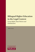 Cover: Bilingual Higher Education in the Legal Context - Martinus Nijhoff