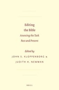 Cover: Editing the Bible - Brill