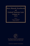 Cover: Max Planck Yearbook of United Nations Law, Volume 16 (2012) - Martinus Nijhoff