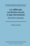 Abbildung von: Les differends territoriaux devant le juge international - Martinus Nijhoff