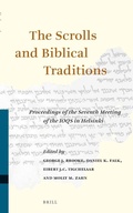Cover: The Scrolls and Biblical Traditions - Brill