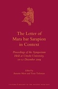 Cover: The Letter of Mara bar Sarapion in Context - Brill