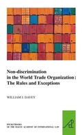 Cover: Non-discrimination in the World Trade Organization - Martinus Nijhoff