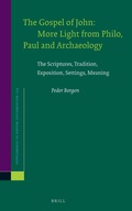 Cover: The Gospel of John: More Light from Philo, Paul and Archaeology - Brill