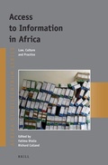 Cover: Access to Information in Africa - Brill